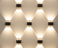 Настенный светодиодный светильник 1555 TECHNO LED TWINKY DOUBLE белый IP54 сн/пр