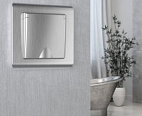 Веркель Рамка на 1 пост (Stream серебряный рефленый) WL12-Frame-01/W0012106