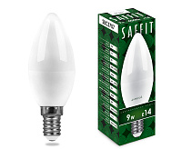 Лампа светодиодная&nbsp;&nbsp;9W 6400K E14 SBC3709 свеча (SAFFIT) 