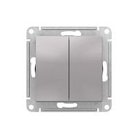 AtlasDesign Алюминий Переключатель 2-кл перекрестный ATN000373