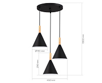 Подвесной светильник SLE1255-423-03 черный