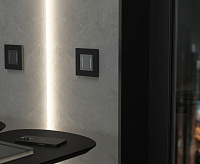 Веркель Рамка на 1 пост (черный матовый Slab) W0012908