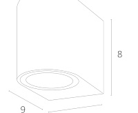 Светильник настенный  A3102AL-1WH IP44