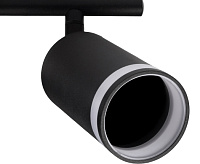 Светильник настенно-потолочный под лампу PCL 0103 3*GU10 BL черный IP20