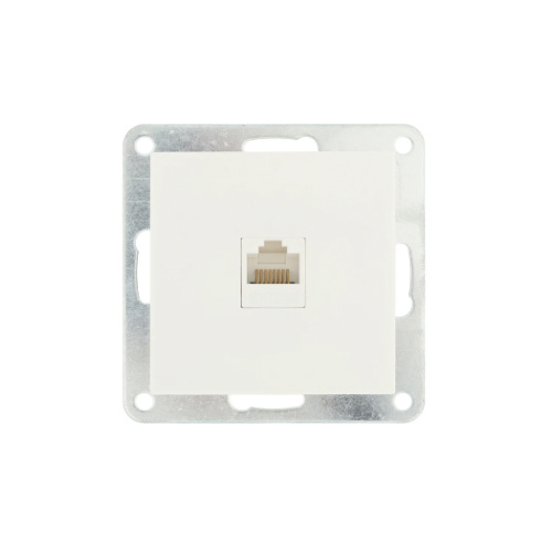 LK80 Розетка RJ-45 кат 5е.с накладкой белый 846104-1