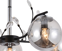 Люстра TR9073/5BK/SM 40W черный/дымчатый  E14