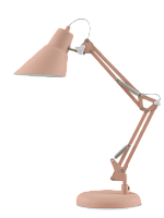 Настольная лампа HT-702R, розовый/ никель, металлический
