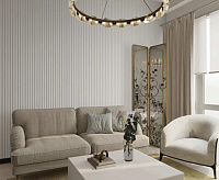 Панели 3D RAIL из вспененного полистирола Белая 2700*120*10мм