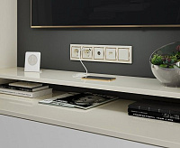 Веркель Розетка Ethernet RJ-45 (слоновая кость) WL03-RJ-45-ivory/W1181003