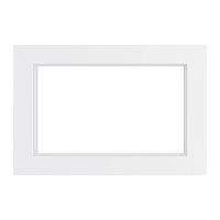 Катрин Рамка для 2-ой розетки стекло белый GFR00-7012-01
