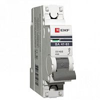 Автоматический выключатель EKF ВА 47-63 1P 4,5kA 10 А