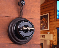 Веркель Изолятор без винта 50 шт. (коричневый) Ретро W6431314