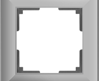 Веркель Рамка на 1 пост (Fiore серебряный) WL14-Frame-01