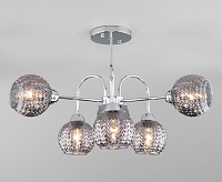 Люстра со стеклянными плафонами 30175/6 хром