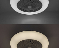 Люстра светодиодная с вентилятором "FAN ONE" 80W+35W-550*200-white/white