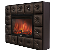 Каминокомлект Очаг электрический Electrolux EFP/Р3020LS с порталом Crystal 30 темная экокожа  сн/пр