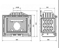 Печь чугунная W6 13.7kW