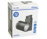 Светильник трековый светодиодный на шинопровод 30W 4000K 35 градусов черный AL105