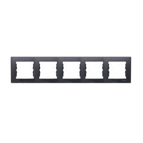 SEDNA Рамка 5-ная горизонтальная графит SDN5800970