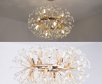 Люстра NESSA 55 12xG9--590x1295-GOLD/CRYSTAL-220-IP20