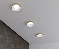 Светильник встраиваемый 112 MR16 белый/золото