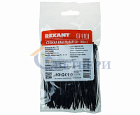 Хомут nylon 100 x 2,5 мм 100 шт чёрный  REXANT