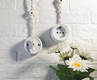 Веркель Изолятор без винта 50шт. (белый) Ретро WL18-17-02