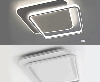 Накладной светильник "STANDART" 80W 2S-ON/OFF-475x475x50- WHITE/WHITE-220 IP20