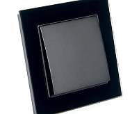 Катрин Выключатель 1-кл в сборе черный GLS10-7003-05