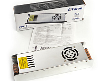 Драйвер дл светодиодной ленты BSPS 24V 500W 10A IP20 (2г. гар.) LB019 Feron
