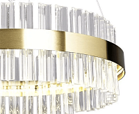 Люстра светодиодная "SOFIA" 150W R-APP-800x1000-GOLD/CLEAR-220-IP20