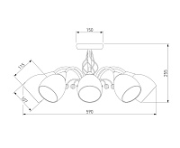 Люстра 30026/8 хром