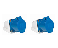 Розетка стационарная наружная 113 2Р+РЕ 16А 220В IP44 EKF PROxima