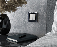 Веркель Рамка на 1 пост Diamant (черный) WL08-Frame-01