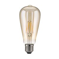 Лампа светодиодная Decor filament FD 6W 3300K E27 ST64 тонированный BLE2707