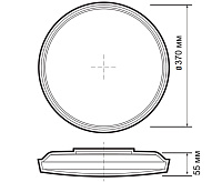 Накладной светильник PPB OPAL 48W 4000K WH IP20 белый JAZZway