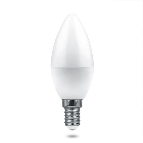 Лампа светодиодная  6W E27 4000K С37 LB-1306 свеча (Feron PRO)