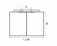 Светильник потолочный GU10Х2 RETTANGO белый 052086 сн/пр