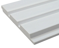 Панели 3D RAIL EAST из вспененного полистирола Айсберг 2700х120х12 мм Белая