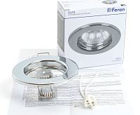 Светильник встраиваемый GU5.3 MR16 DL10 хром 