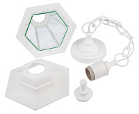 Светильник садово-парковый  60W 230V E27 белый,на цепочке НСУ 06-60-001