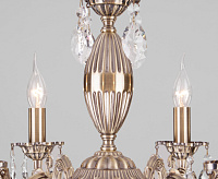 Люстра металл 10102/8 античная бронза/прозрачный  хрусталь