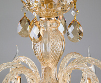 Люстра металл 10097/8 золото/тонированный хрусталь