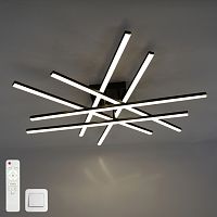 Люстра светодиодная "IRIS" 140W 6I-IRC-800*800*125--BLACK/WHITE-220V-IP20