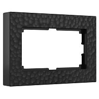 Веркель Рамка для двойной розетки (черный) Hammer W0082408