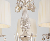 Люстра металл 10098/5 серебро/тонированный хрусталь