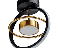 Люстра светодиодная FALENA&nbsp;&nbsp;14W 2700-6400K черная/золото REV Ritter 51598 6