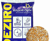 Жидкие обои Deziro 1кг ZR08-1000 оттенок оранжевого
