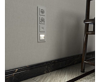 Веркель Розетка телефонная RJ-11 и Ethernet RJ-45 (белый) WL05-RJ11-45-white