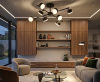 Люстра SF5510/8C-BK-CR